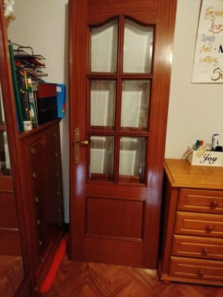 2 Puertas de Salón con Vidrio en perfecto estado