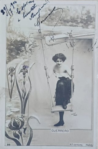 Postal Francesa Rosario Guerrero