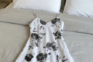 Abito lungo floreale vintage taglia S