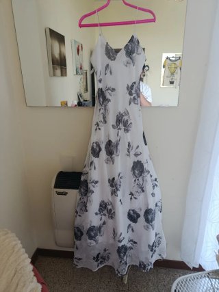 Abito lungo floreale vintage taglia S