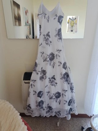 Abito lungo floreale vintage taglia S