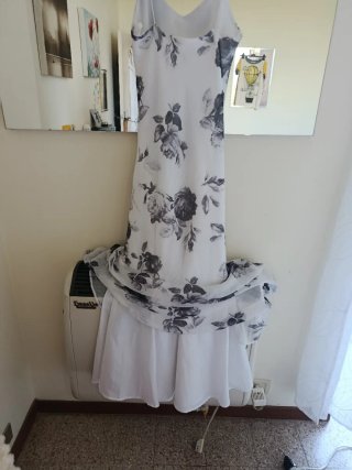 Abito lungo floreale vintage taglia S