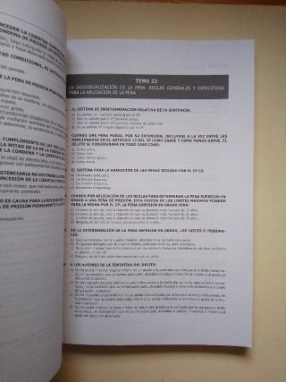 Test Judicatura derecho penal