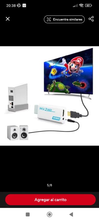 Adaptador Wii a HDMI Wii2HD 1080p