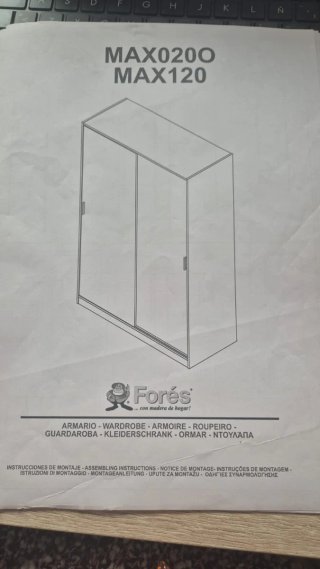 Armario 2 puertas correderas 120x200