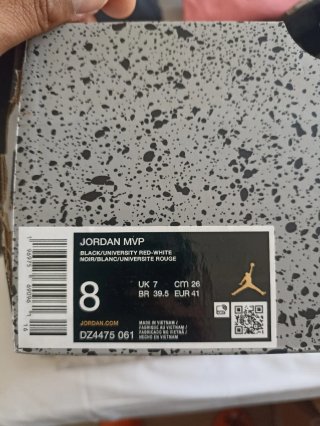 Jordan MVP Black/University Red Zapatillas