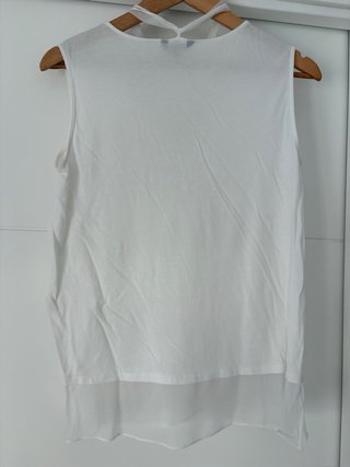 Top Massimo Dutti Blanco Talla M