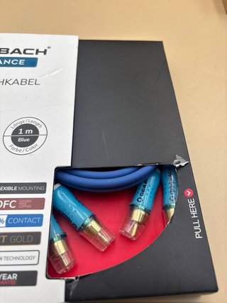 Cable RCA Oehlbach Beat azul 1 m 0653