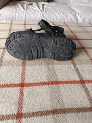 Sandalias  Camuflaje Negro Verde