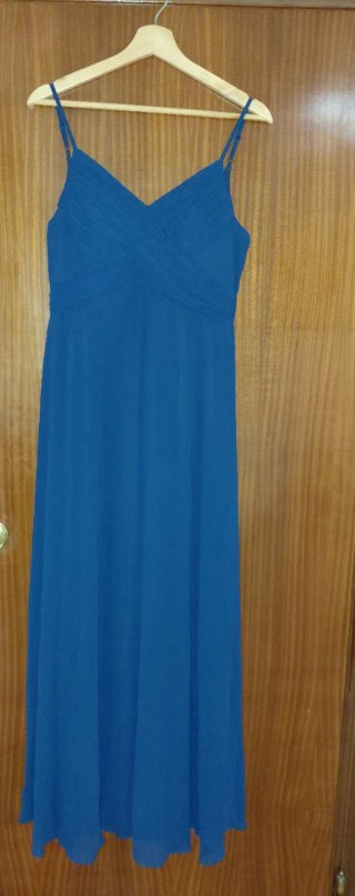 Vestido fiesta azul marino Shein