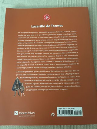 Lazarillo de Tormes. Vicens Vives