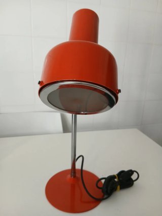 Lampada da tavolo vintage rossa