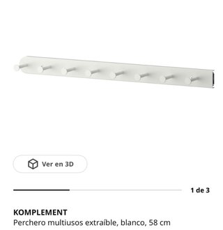 Perchero extraíble KOMPLEMENT IKEA