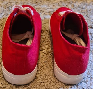 Zapatillas rojas de lona Tino González talla 41