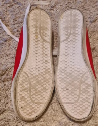 Zapatillas rojas de lona Tino González talla 41