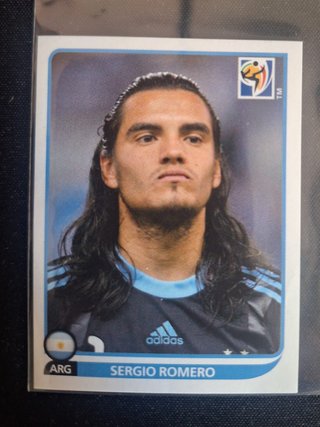 Cromo Panini Sergio Romero Mundial Sudáfrica 2010