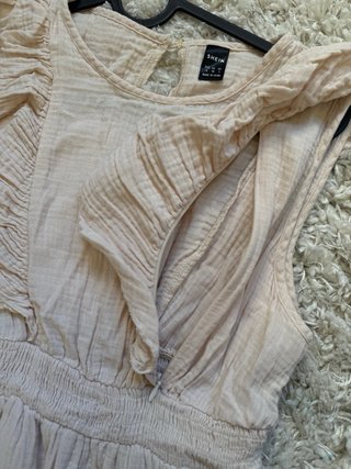 Vestido premamá beige talla S