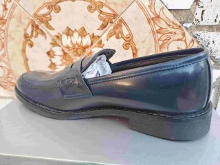 Scarpe uomo pelle mocassino eleganti blu college