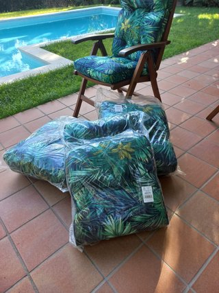 Cuscini per poltrona da giardino x4