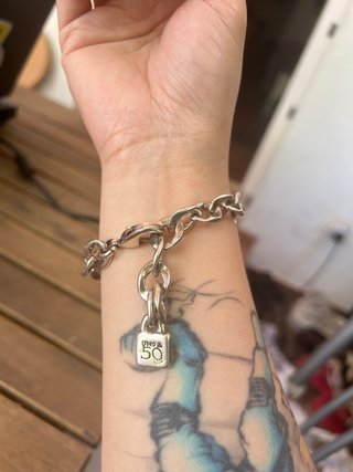 Pulsera Uno de 50 Corazón Llave