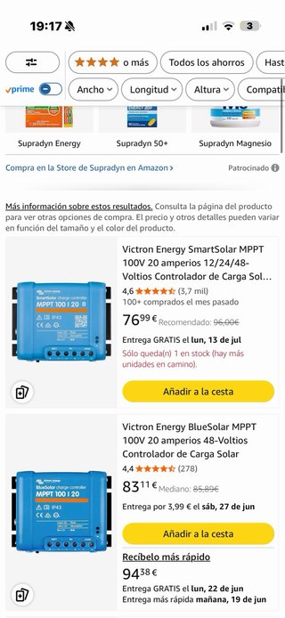 Victron SmartSolar MPPT 100/20 Bluetooth