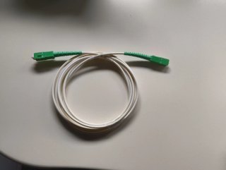 Cable Fibra Óptica SC/APC Blanco