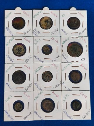 Lote monedas romanas .