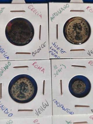 Lote monedas romanas .