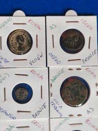 Lote monedas romanas .