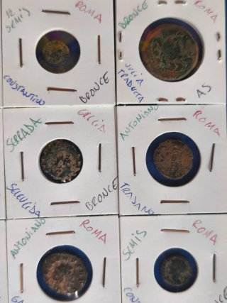 Lote monedas romanas .