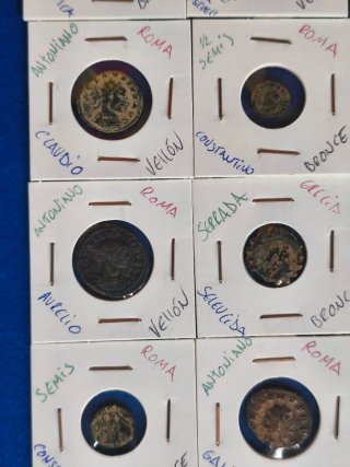 Lote monedas romanas .