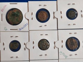 Lote monedas romanas .