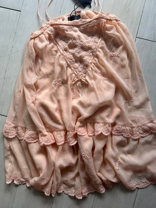 Vestido lencero boho  encaje