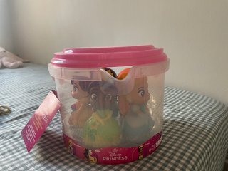 Set Baño Princesas Disney con Cubo