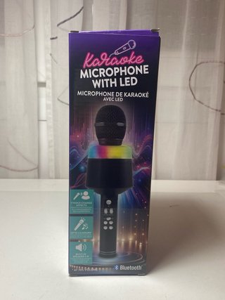 Micrófono Karaoke Bluetooth LED
