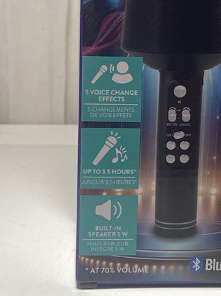 Micrófono Karaoke Bluetooth LED