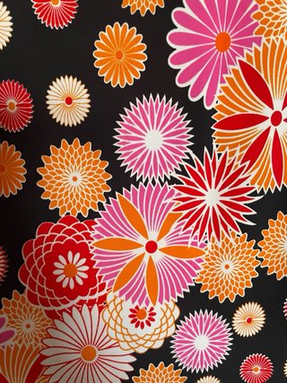 Falda midi retro floral