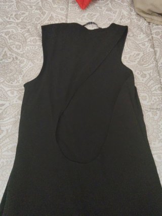 Vestido Zara Asimétrico Negro