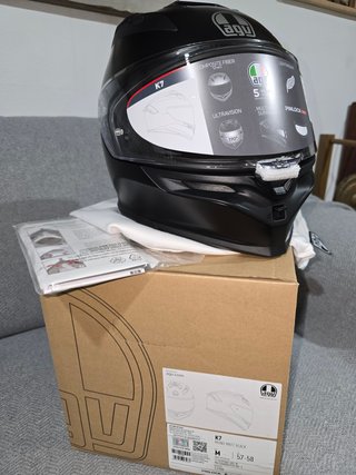Casco Moto AGV K7 Mono Matt Black Talla M
