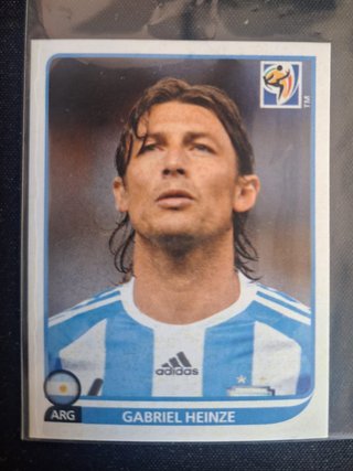 Cromo Panini Mundial Sudáfrica 2010 Gabriel Heinze