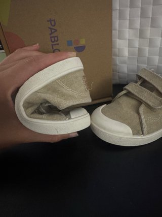Zapatos Pablosky Lona Beige Talla 24 flexibles