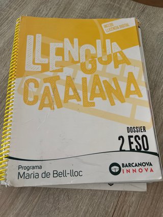 Llengua catalana, 2 ESO, Programa Maria de Bell...
