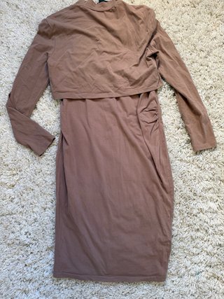 Vestido premamá Marrón talla 36