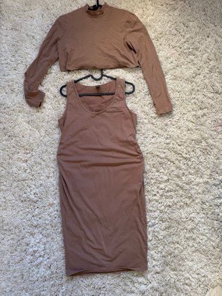 Vestido premamá Marrón talla 36