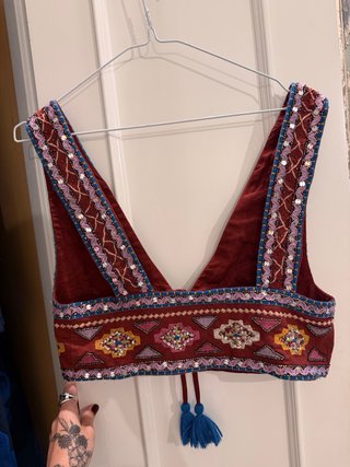 Chaleco Zara bordado talla única