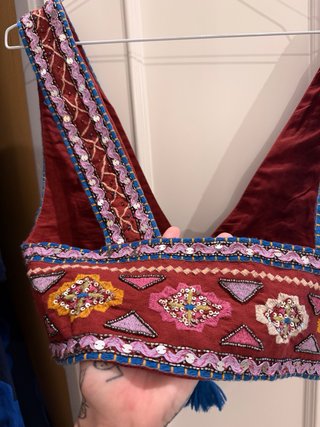 Chaleco Zara bordado talla única