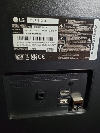 Smart TV LG 43 43UR781C0LK 4k UHD