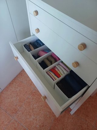 Cómoda KOPPANG IKEA Blanca 5 cajones