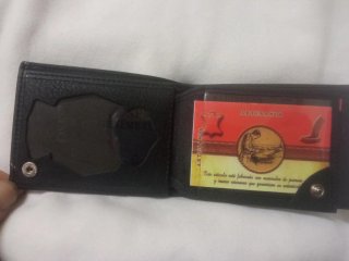 Cartera Mond PortaPlaca Policia Nacional CNP Negro