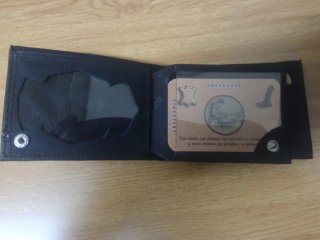 Cartera Mond PortaPlaca Policia Nacional CNP Negro